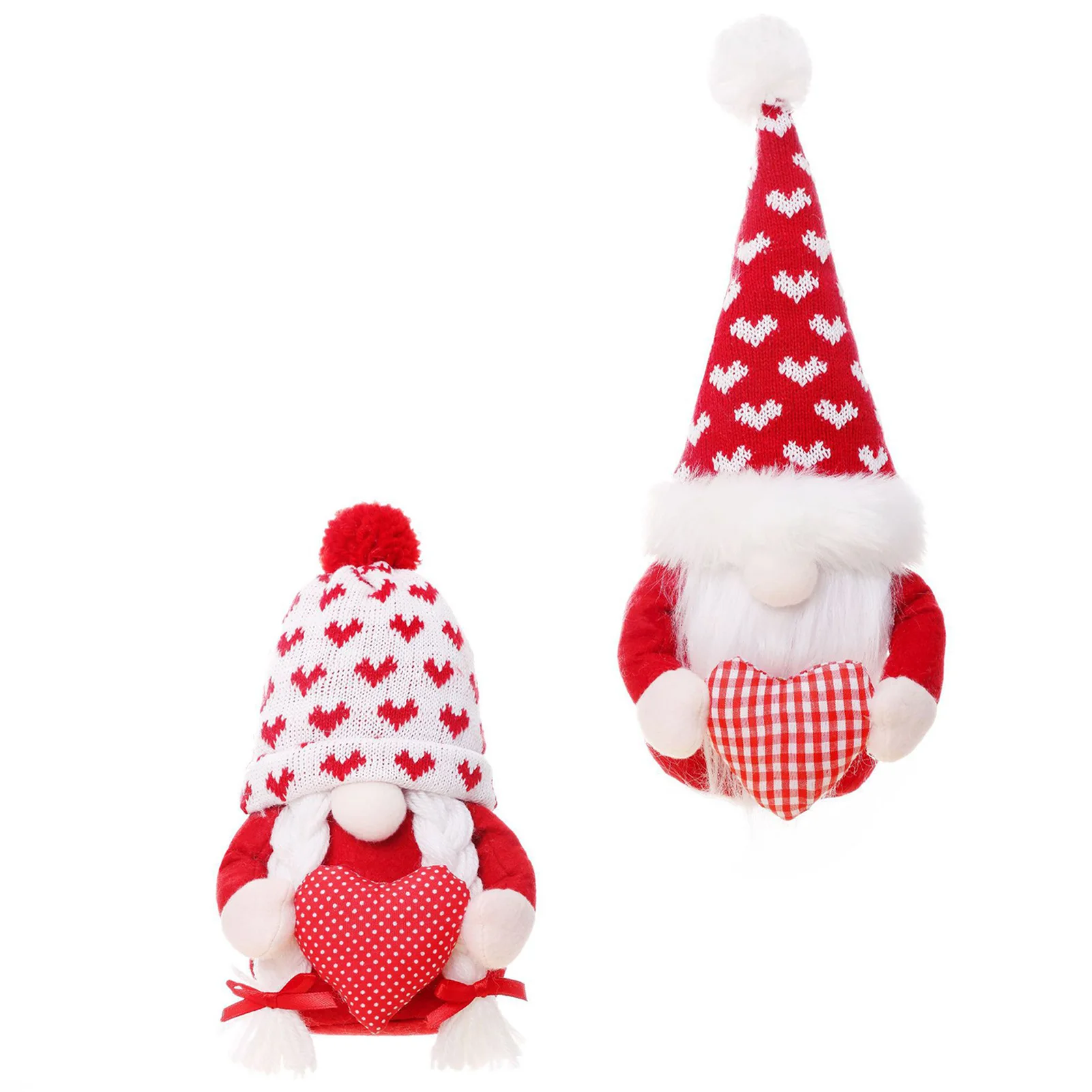

Valentines Day Gnome Plush Decorations Cute Mr and Mrs Tabletop Dwarf Figurines Valentines Day Gnome Plush Decorations