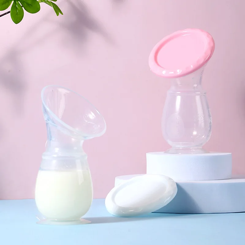 

The New Liquid Silicone Breast Pump Manual Breast Pump Companion Milking Anti-spill Breast Milk Collector Breastfeeding Products