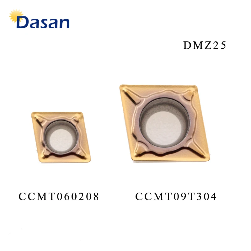 Карбидные вставки CCMT060204 CCMT060208 CCMT09T304 CCMT09T308 DMZ25, токарный резец, буровой инструмент, 10 шт.