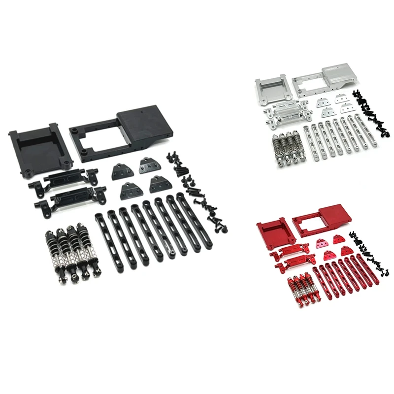 

1 Set Metal Shock Absorber Link Rod Servo Mount Beam Shock Tower For MN78 MN-78 MN 78 1/12 RC Car Upgrades Accessories 2