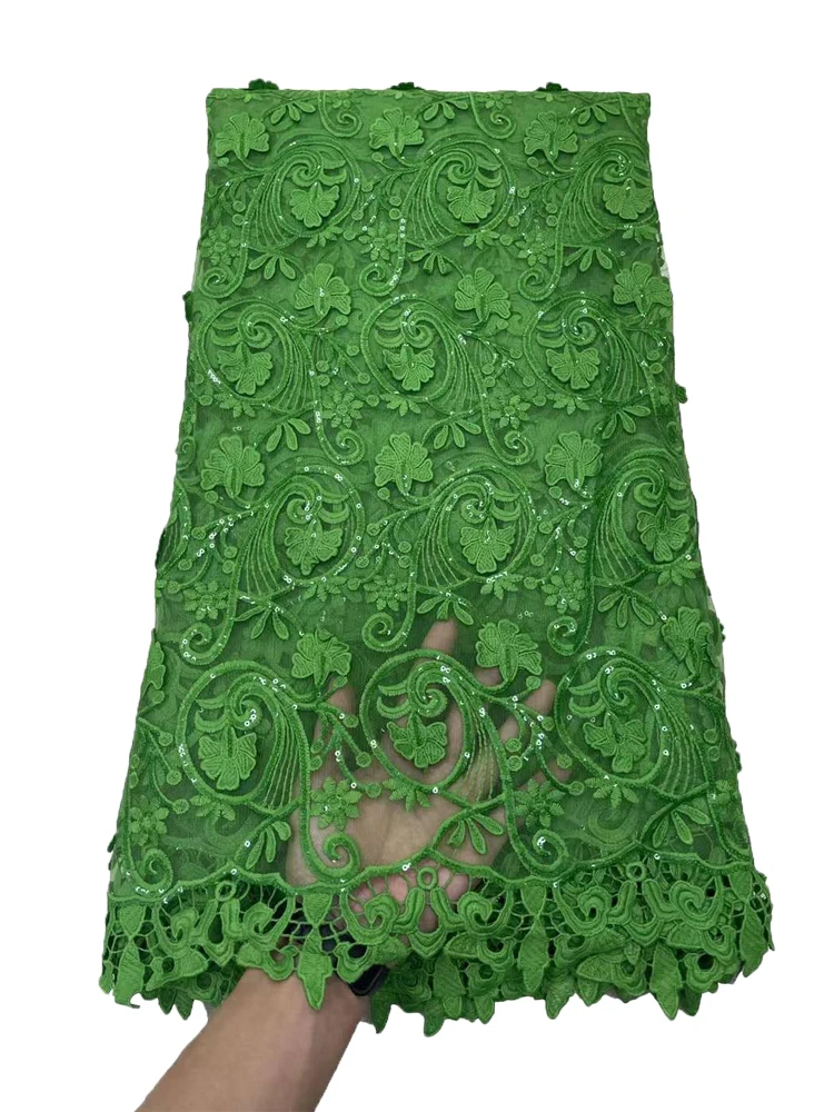 

Latest Sequin French Lace Fabric Cord Nigerian African Lace Fabric 2023 High Quality Dresses for Women Sewing YY091