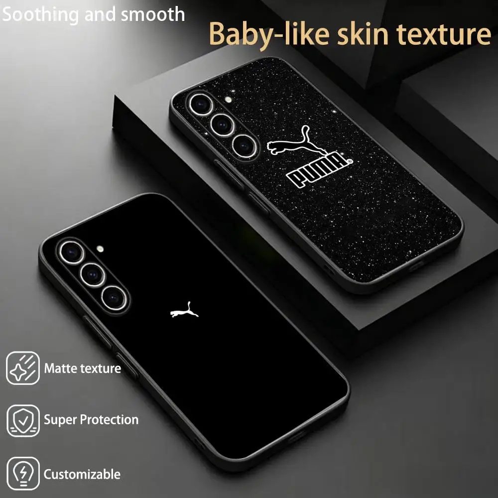 Фото Чехол для телефона с логотипом Puma Cheetah для Samsung Galaxy S26 S25 S24 S23 S22 S21 Plus Ultra Fold A, мягкий, черный №1