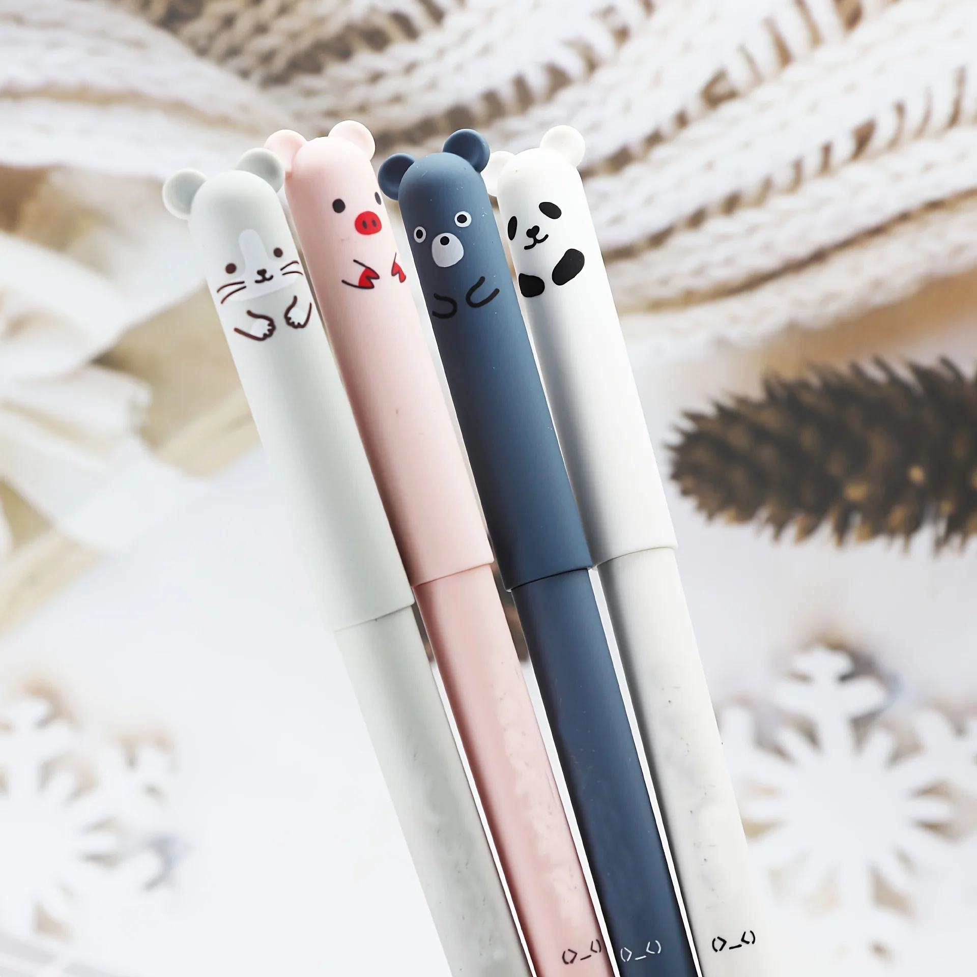 26шт (4 ручки + 20 заправок 2 резиночки) Набор стираемых гелевых ручек 0 5 мм