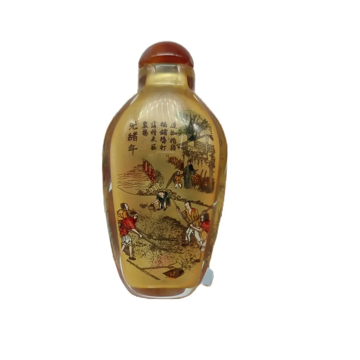 

bejing inside painted snuff bottle glass bottles Inner reverse painting chinese people gifts snuffbox peking christmas collect