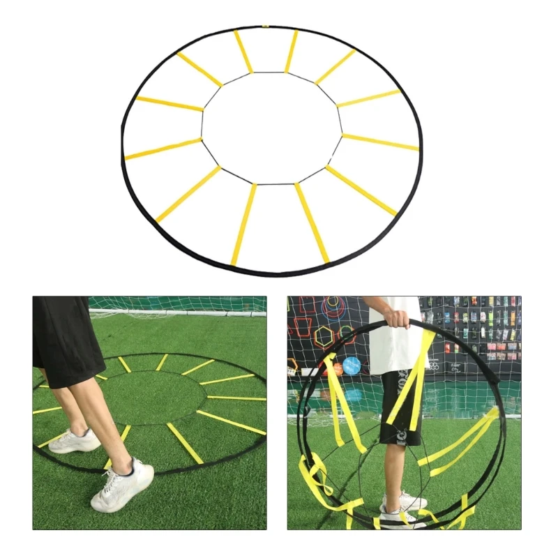 Portable Round Agile Ladder Trainer High Intensity Foot Step Training for Indoor Outdoor  Sports Bendable