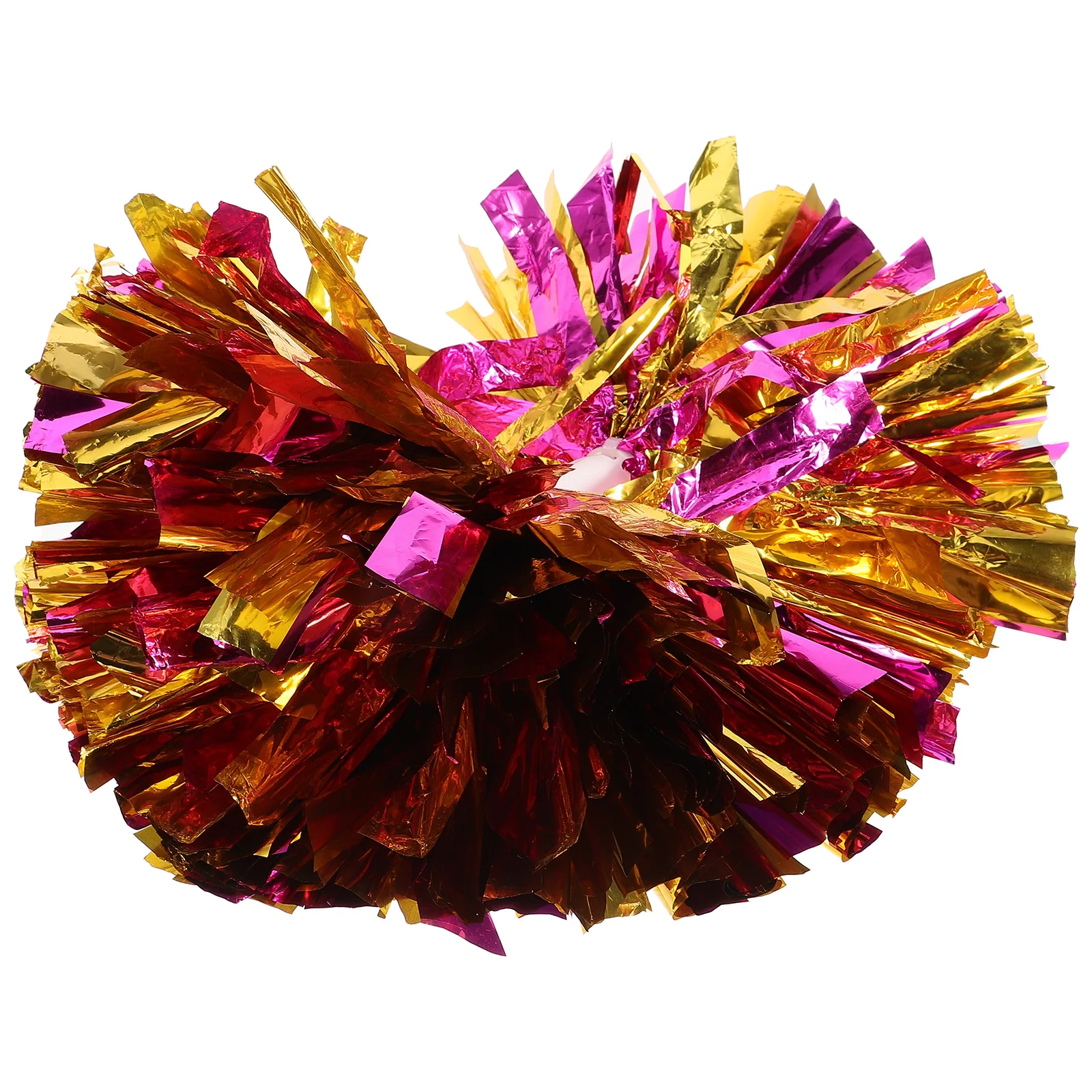 

Performance Prop Medium Metallic Foil Hand Flowers Spirit Fun Poms Cheerleader Accessories Cheering Pompoms