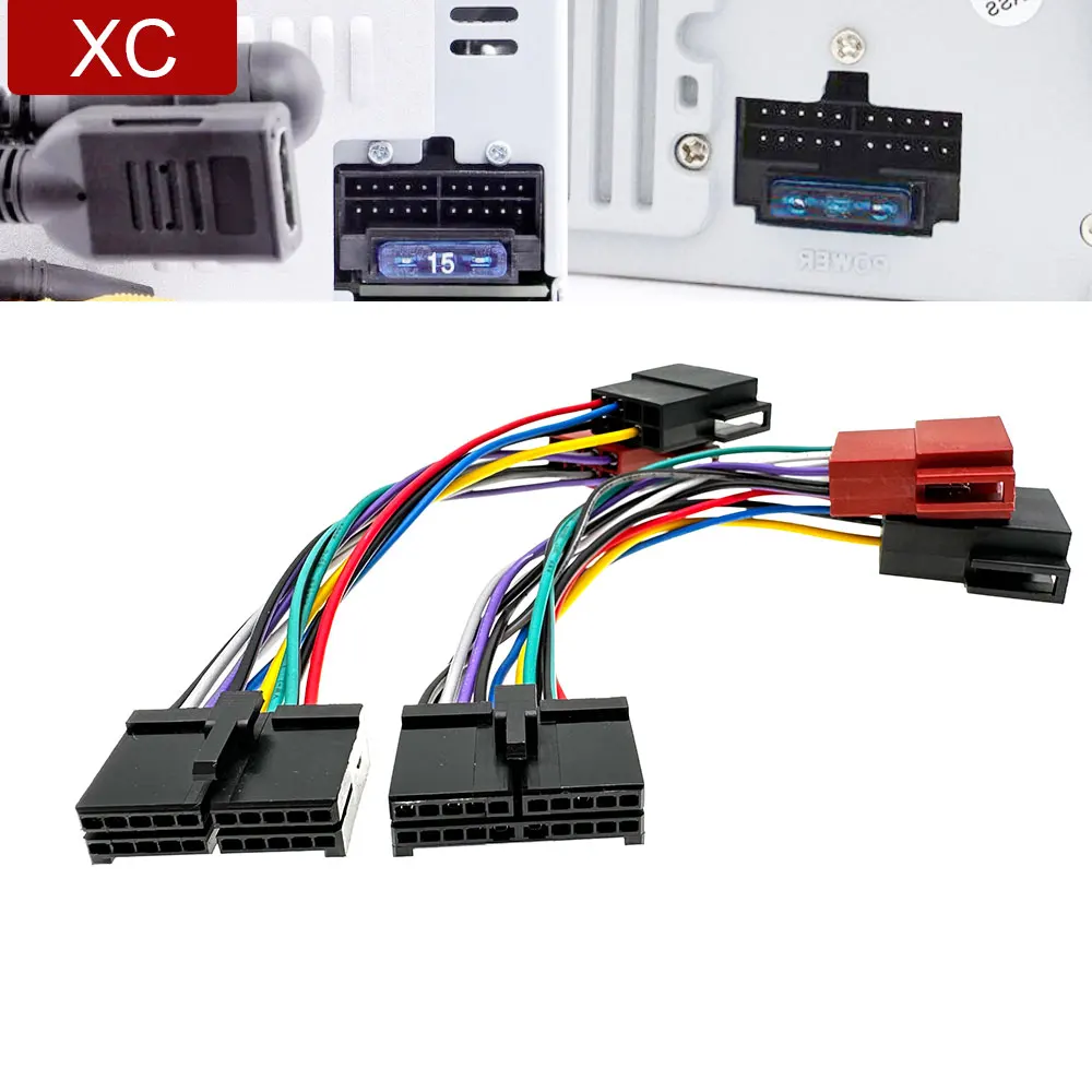 Универсальный автомобильный 20-контактный крестовый Т-образный разъем ...