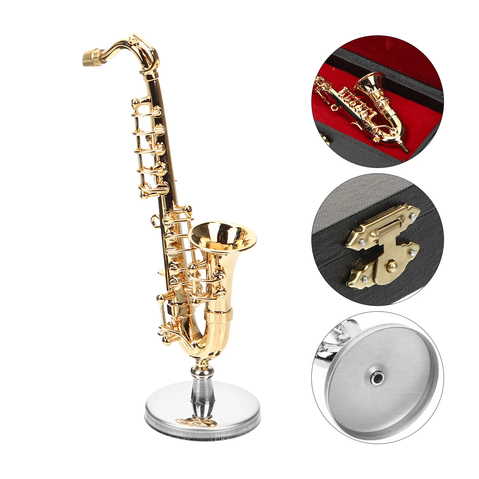 

Miniature Wind Instruments Toy Miniature Wind Instrument Desktop Toys Saxophone Model Decorate Mini Saxophone