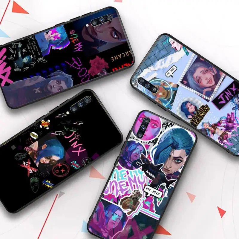 

League of Legends Cartoon Arcane Jinx Phone Case for Samsung Galaxy A51 30s a71 A21s A70 10 A30 Capa