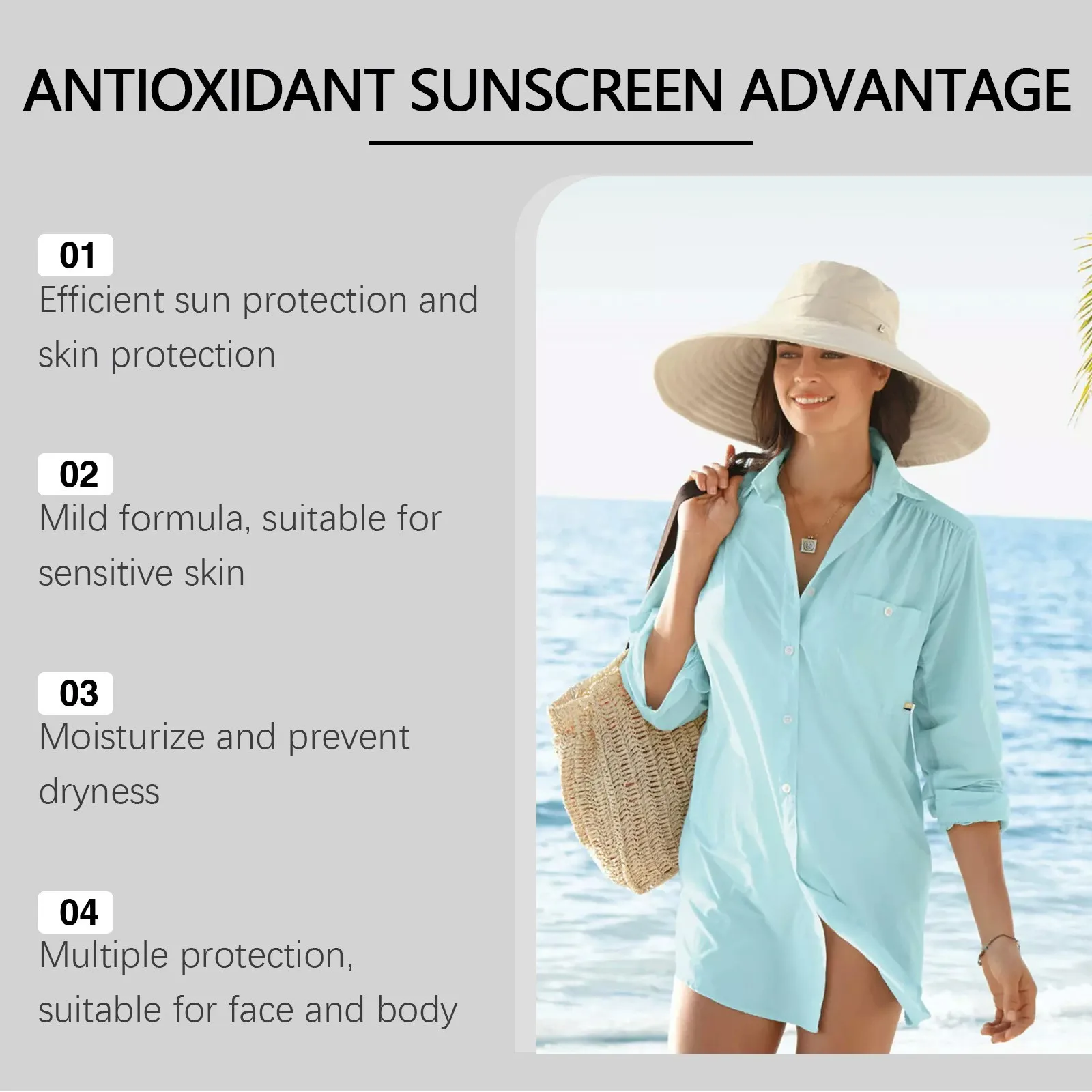 1/3/5 шт. легкий солнцезащитный крем для лица и тела