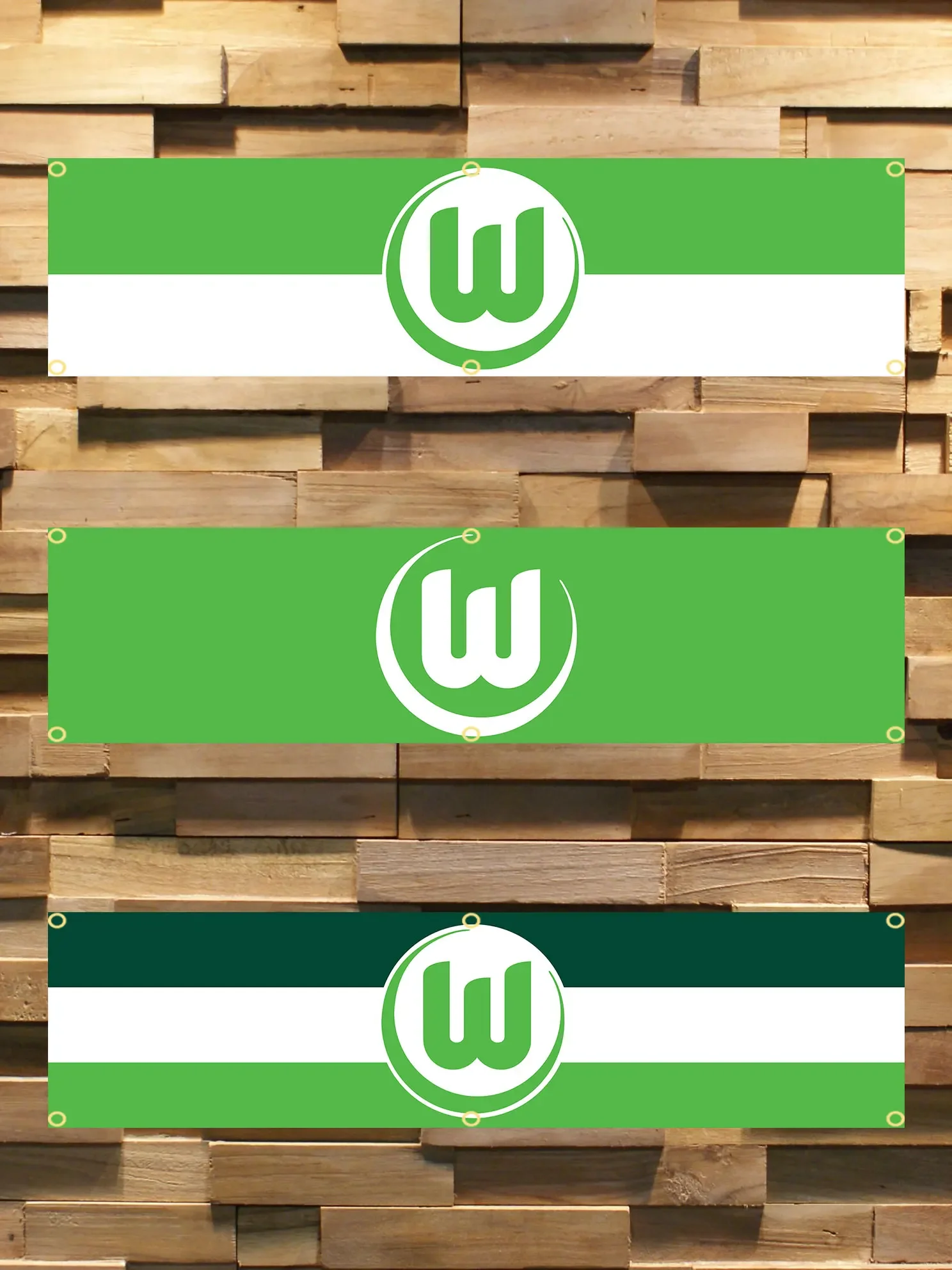 Bandera de wolfburg VfL tapiz poliéster impreso para garaje o экстерьер 60x240 см для декора