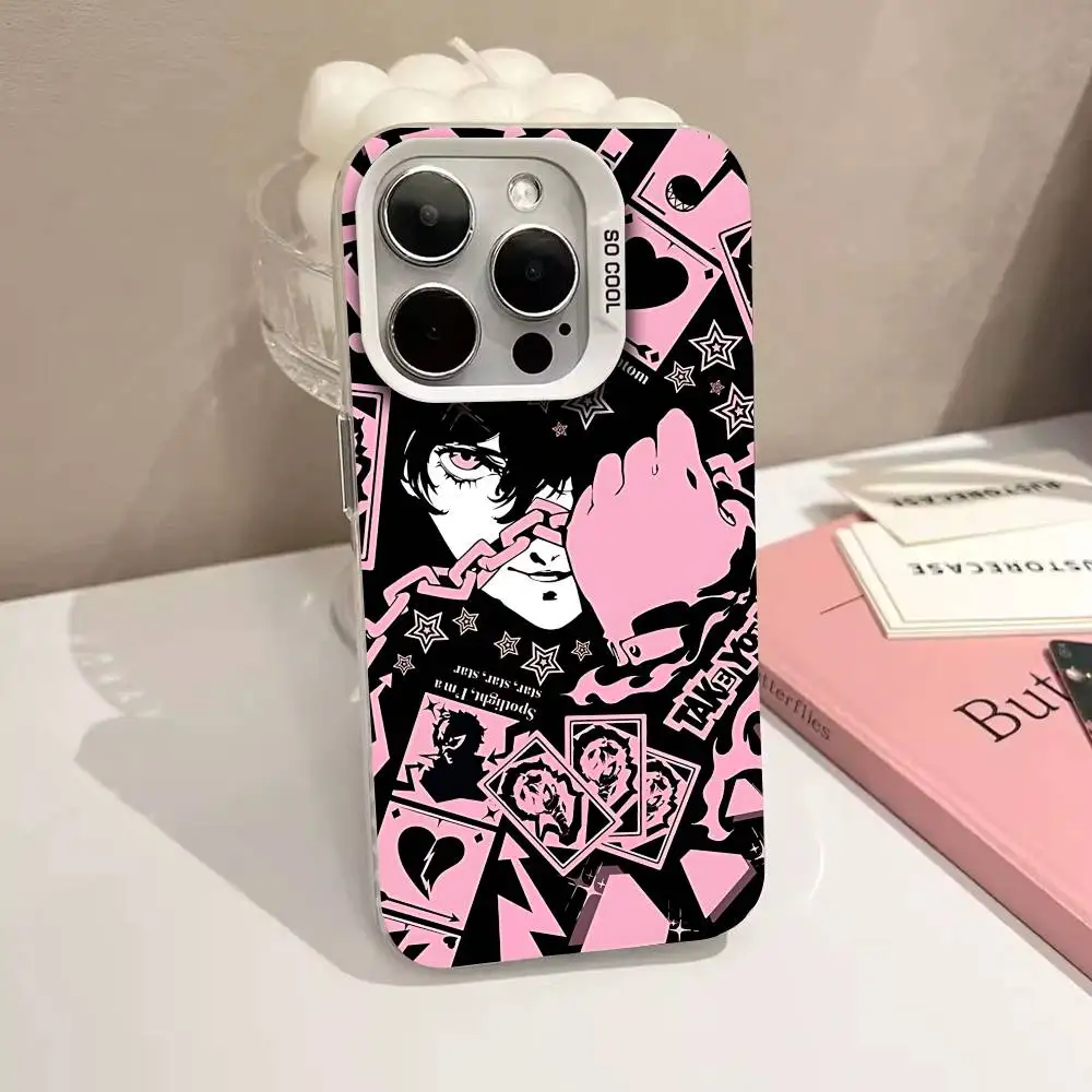 Фото Чехол-бампер Game P-Persona 5 матовый для iPhone 17 16 11 12 13 14 15 Pro ProMax Plus Mini №2