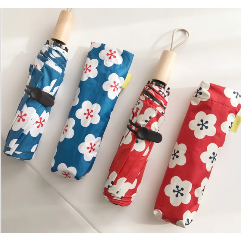 

Автоматический зонт с защитой от УФ-лучей, водонепроницаемый, с сильной подставкой, милый мини-зонтик с защитой от дождя и солнца