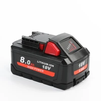 new 18v 8 0ah 144wh lithium ion battery akku for milwaukee m18 18v power tool drills drivers hammers for 48 11 1880