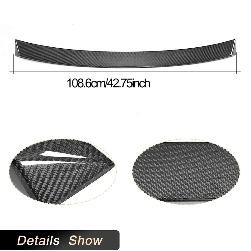 Задний спойлер на крышу из углеродного волокна крылья для Mercedes Benz E Class C238 E400 Coupe