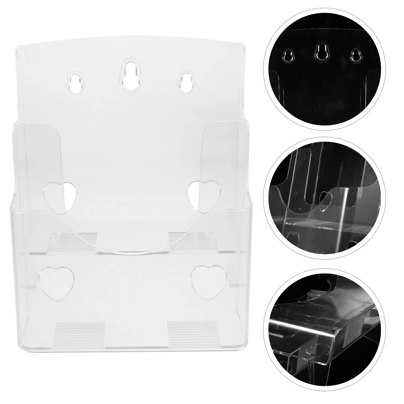 

Folding Rack Brochure Display Stand Paper Magazine Organizer Flyer Leaflet Literature Holder Acrylic Sign