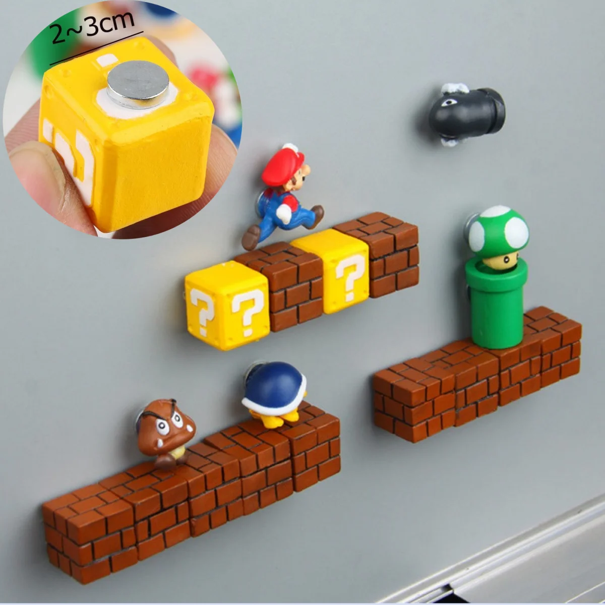 

1/5/10pcs 3D DIY Refrigerator Magnet Sticker Adventure Fridge Birthday Party Cute Model Toy Home Decoration Refrigerator Sticker