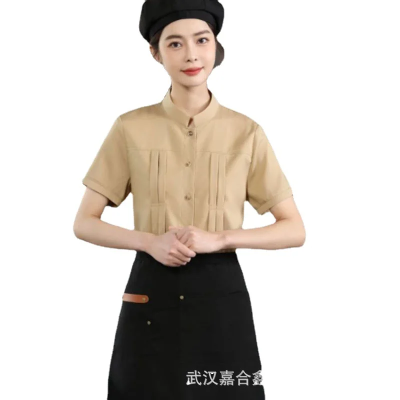 Рабочая одежда в западном стиле для ресторана летние комбинезоны с коротким