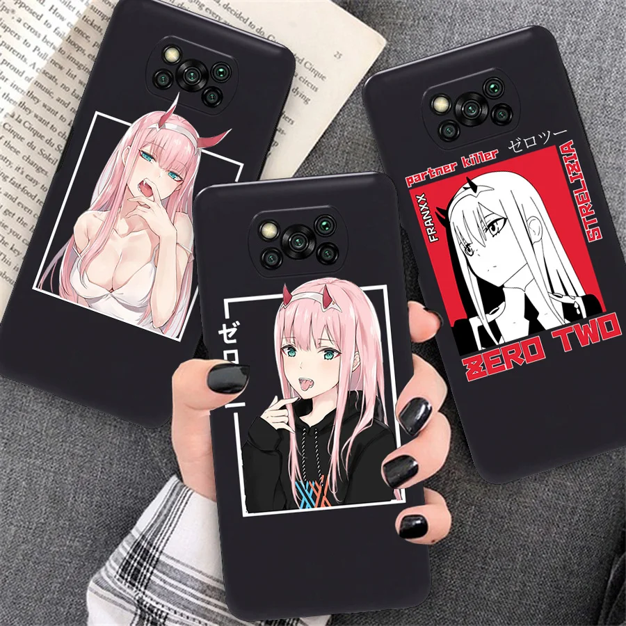 zero two phone case for poco m3 x3 pro f3 for xiaomi redmi note 10 pro 9c 9a 9 pro cartoon cover free global shipping