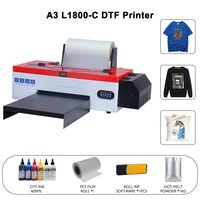 l1800 dtf printer a3 with roll for dtf ink pet film printing and transfering for hoodies t shirt printing a3 dtf printer machine