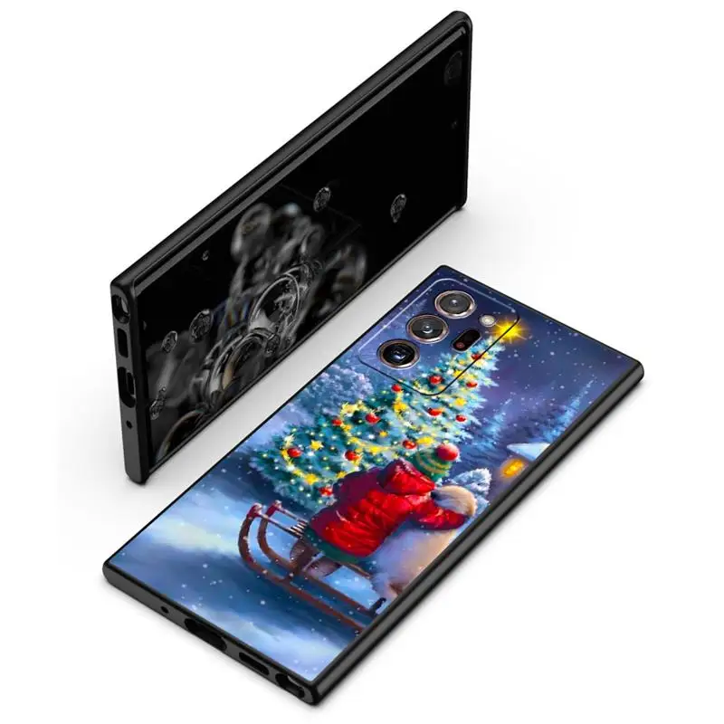 Чехол для телефона с рождественской елкой Samsung Galaxy S24 Ultra S23 S22 S21 Plus S20 FE Note 20 10Plus