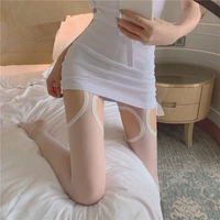 summer maid lolita jk tight stockings garter belt cosplay hollow out sexy silk stockings lace socks women girl any clip