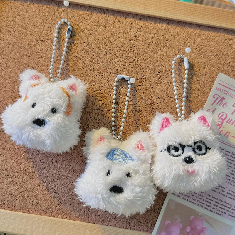 Kawaii West Highland Terrier Женская милая плюшевая мягкая набивная кукла сумка брелок