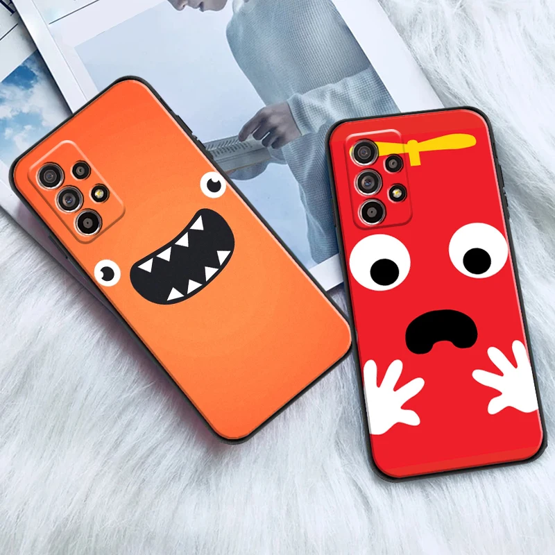 

Luxury Cute For Samsung A11 A21S A31 A32 A41 A51 A71 A52 A72 4G 5G Phone Case Liquid Silicon Black Funda Soft Back Carcasa