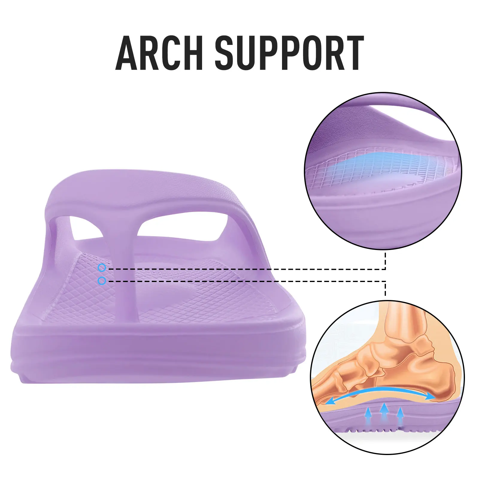 Женские ортопедические шлепанцы Evshine