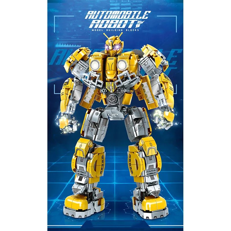 HeroCross трансформеры строительные блоки Optimus Prime Bumblebee пазлы игрушки для детей