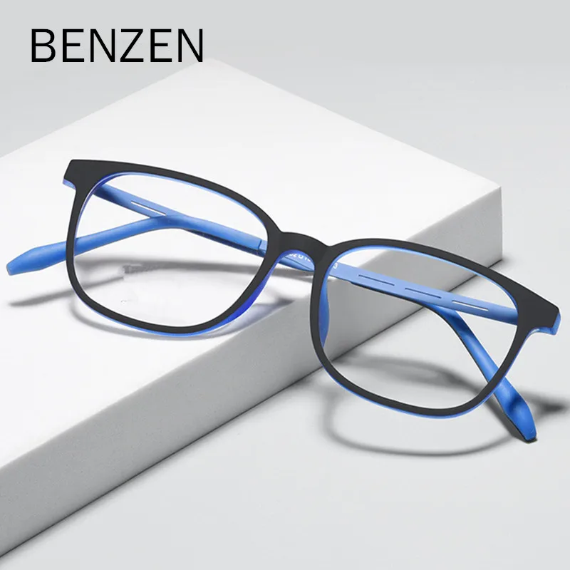 

BENZEN ультра-светильник Comfortabl титановые очки для близорукости по рецепту, Мужские квадратные оптические очки, оправа для женщин и мужчин 5722