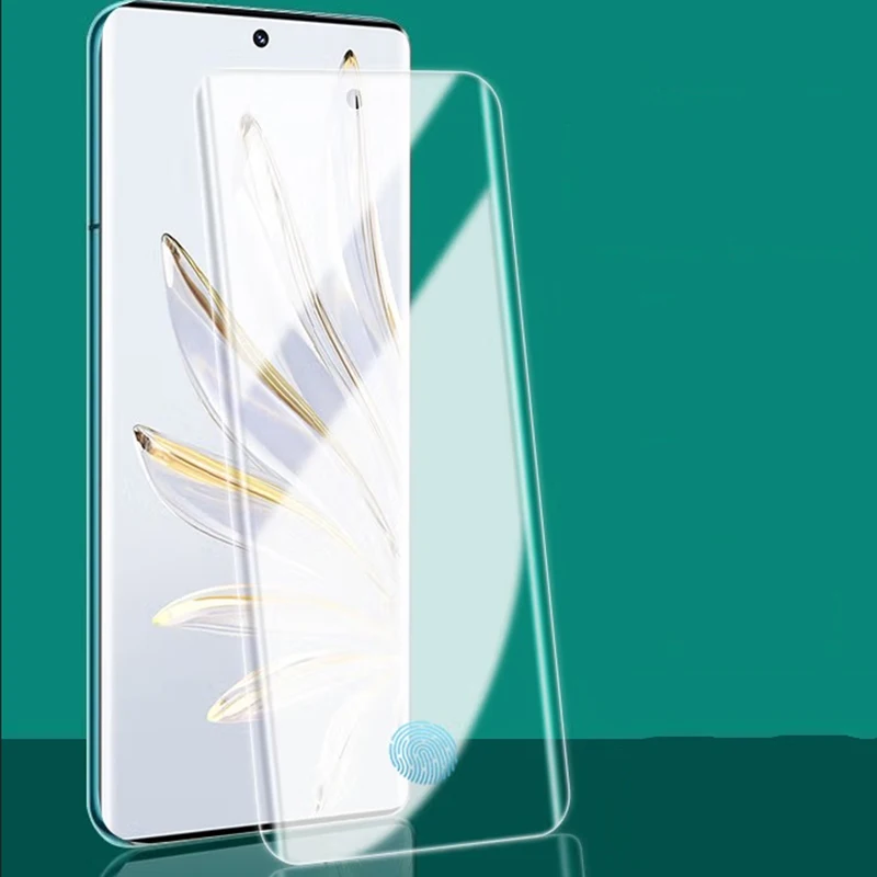 For Huawei Honor 70 50 60 SE 30 Pro Plus UV Liquid Tempered Glass Screen Protector for Honor 70Pro 3D Full Glue UV Glass