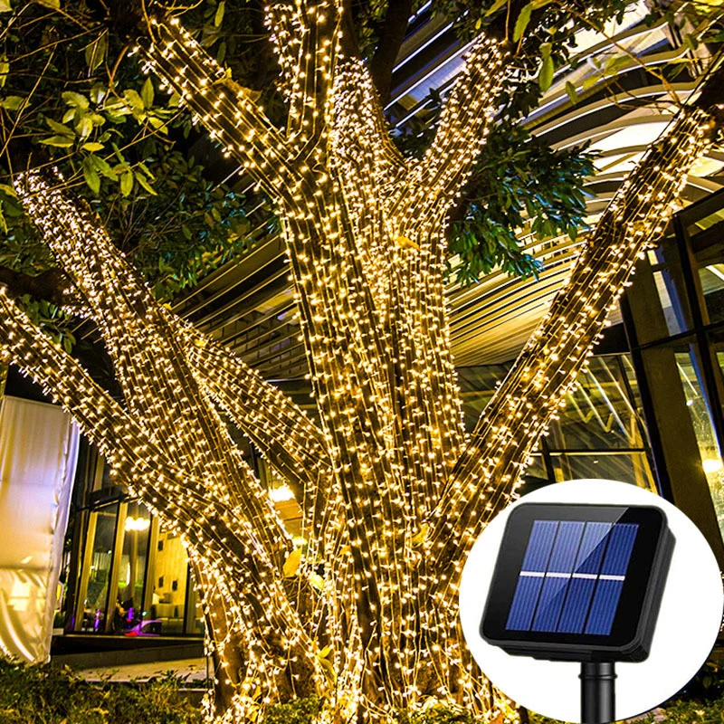 

Outdoor Solar Fairy String Lights 105Ft 310LED Twinkle Lights Waterproof for Xmas Patio Garden Yard Wedding Party Tree Decor