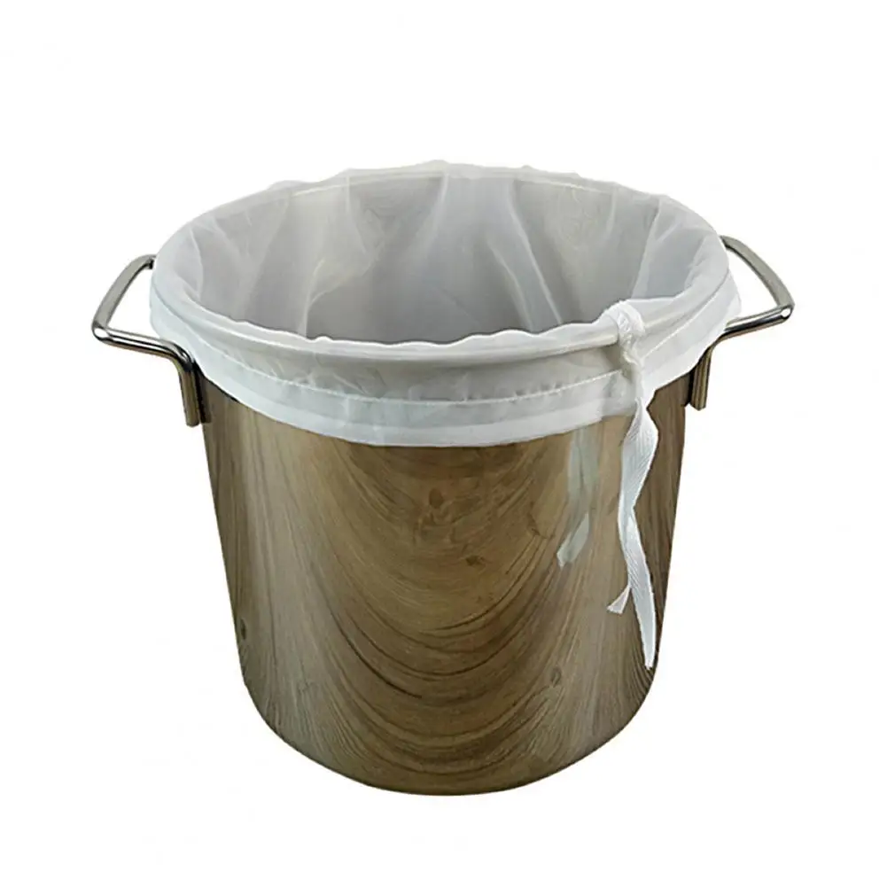 

Effective Great Homebrew Beer Straining Bag Wine Making Gadget Fabric Mesh Filter Bag User-friendly for Party