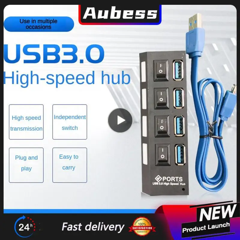 USB-разветвитель с 7 портами и 7 USB-портами, 1-8 шт. USB-разветвитель с 7 портами и 7 USB-портами, 1-8 шт.