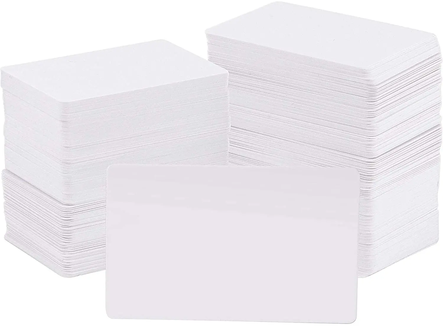 200pcs Premium Blank PVC Cards for ID Badge Printers Graphic Quality White Plastic CR80 30 Mil for Zebra Fargo,Magicard Printers