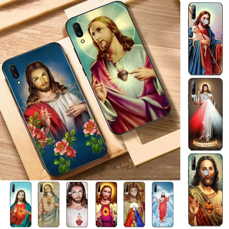 

LVTLV Divine Mercy Jesus Cross Phone Case for Huawei Y 6 9 7 5 8s prime 2019 2018 enjoy 7 plus