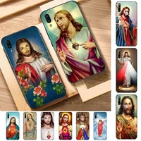 lvtlv divine mercy jesus cross phone case for huawei y 6 9 7 5 8s prime 2019 2018 enjoy 7 plus
