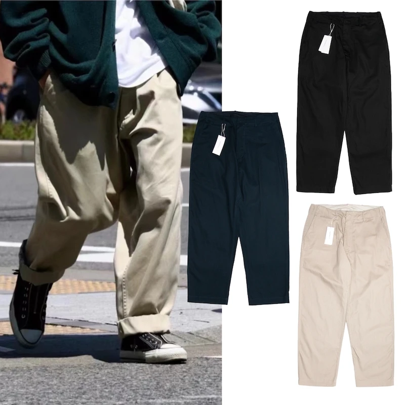 Широкие широкие брюки Nanamica 23aw японская мода модные брендовые прямые