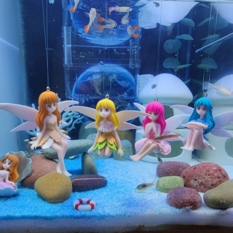 

Floating Fairy Ornaments for Aquarium Pretty Forest Fairy PVC Ornaments Fish Tank Aquarium Decoration