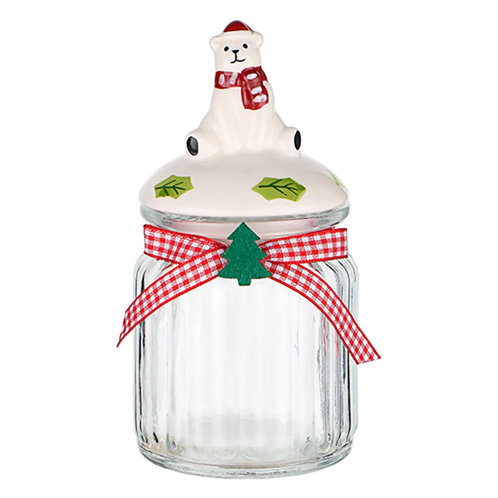 

Jarcandy Christmas Jars Container Canister Storage Cookie Biscuitclearairtight Foodtea Holder Bottle Sugar Jewelry Pantry Box