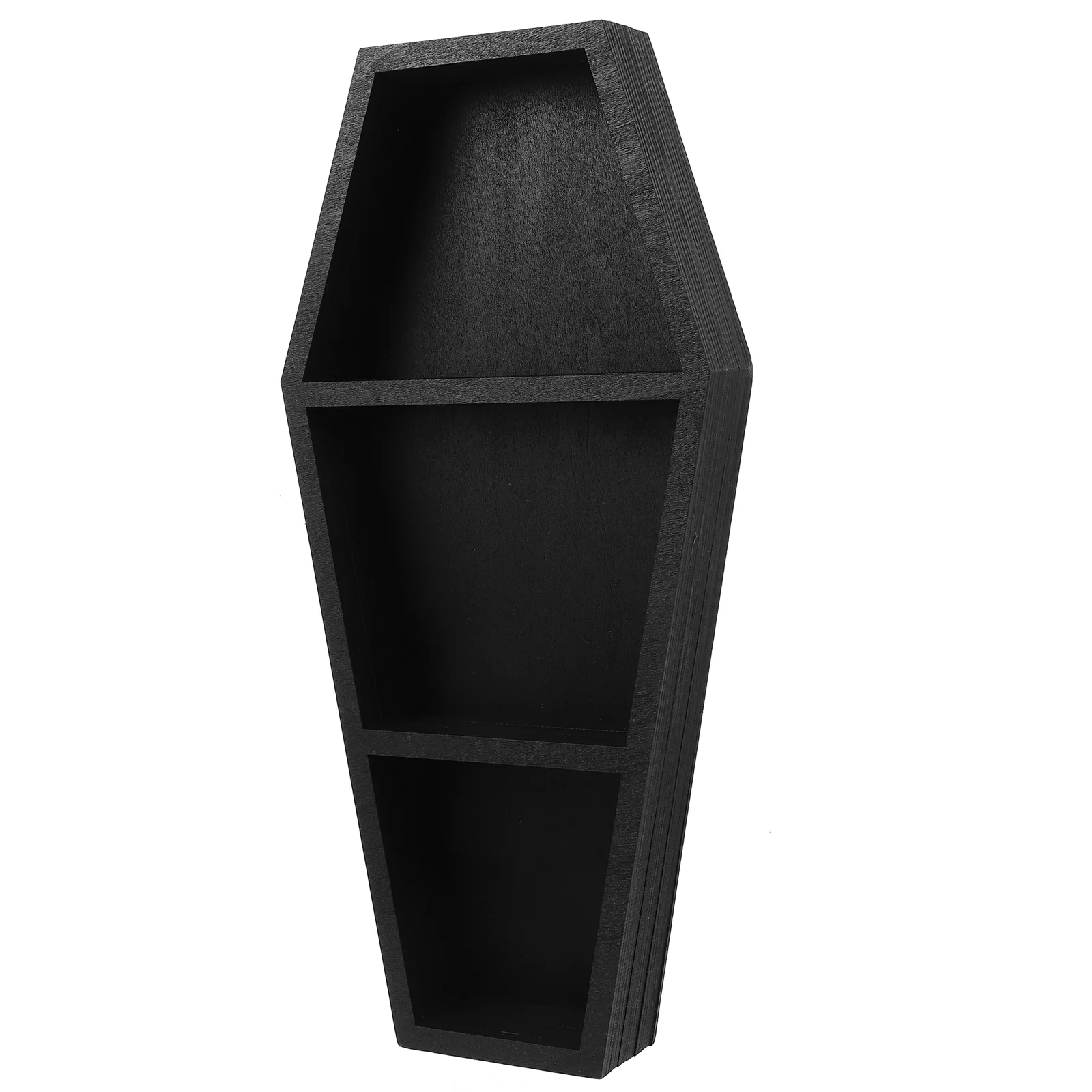 

Small Display Shelf Show Rackate Coffin Style Wall Wood Floating Shelves For Prop Goth Home