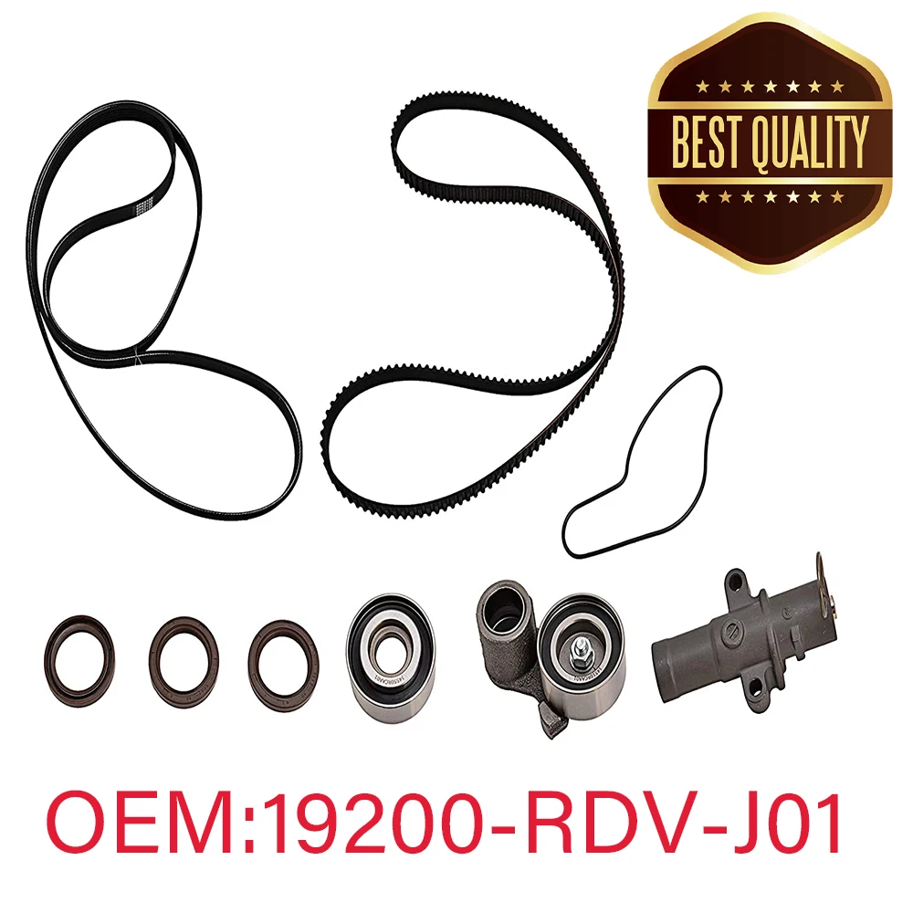 

19200-RDV-J01 Timing Belt Kit with Water Pump & Tensioner Fit for HONDA Acura Accord Odyssey RL MDX TL V6 14520-RCA-A01