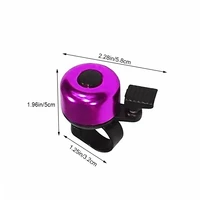 loud warning bell aluminum alloy bells mini ring craftsmanship colorful rings biking accessories cycling supplies purple