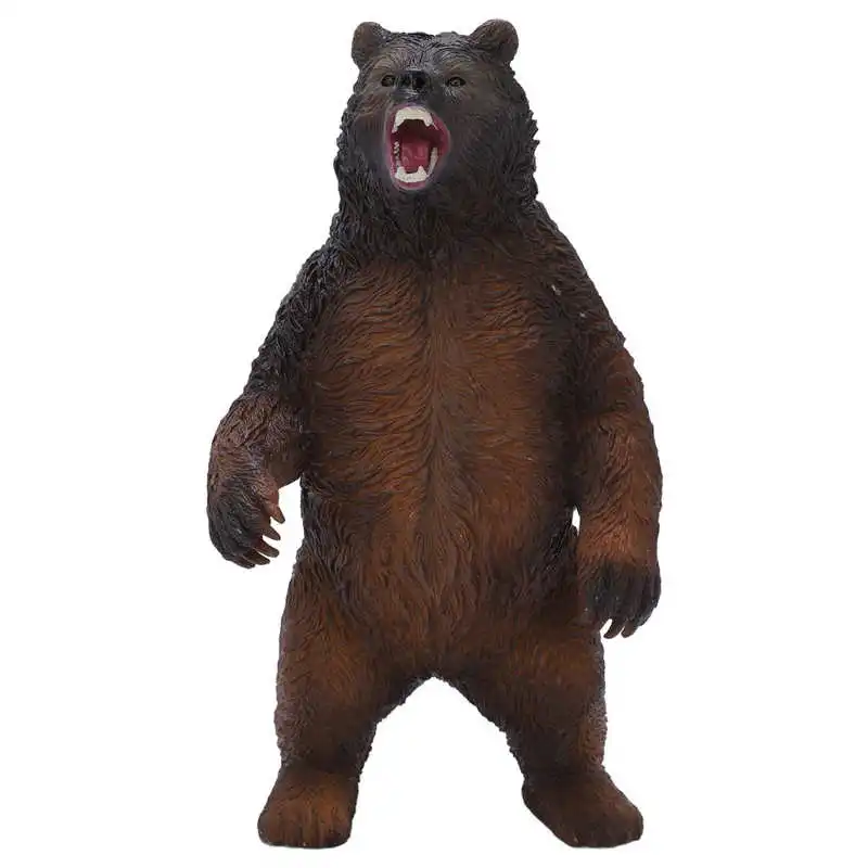 Фигурка Коричневого Медведя, Реалистичная Модель Дикой Свиньи, Коровы, Кенгуру, Слон, Тигр, Пластиковая Симуляционная Модель.