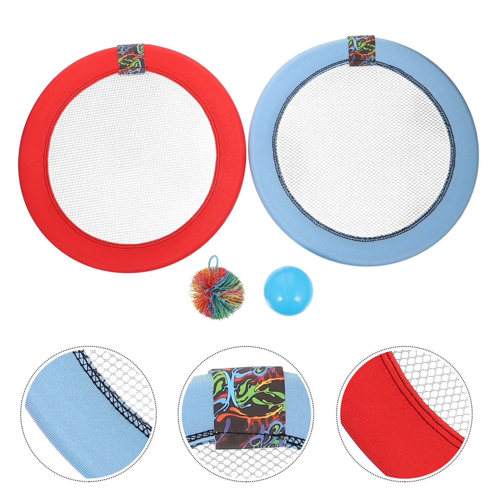 

Blush Kids Toys Children Badminton Racket Sports Educational Athletic Playthings Parent-child Plastic Mesh Tennis Cricket