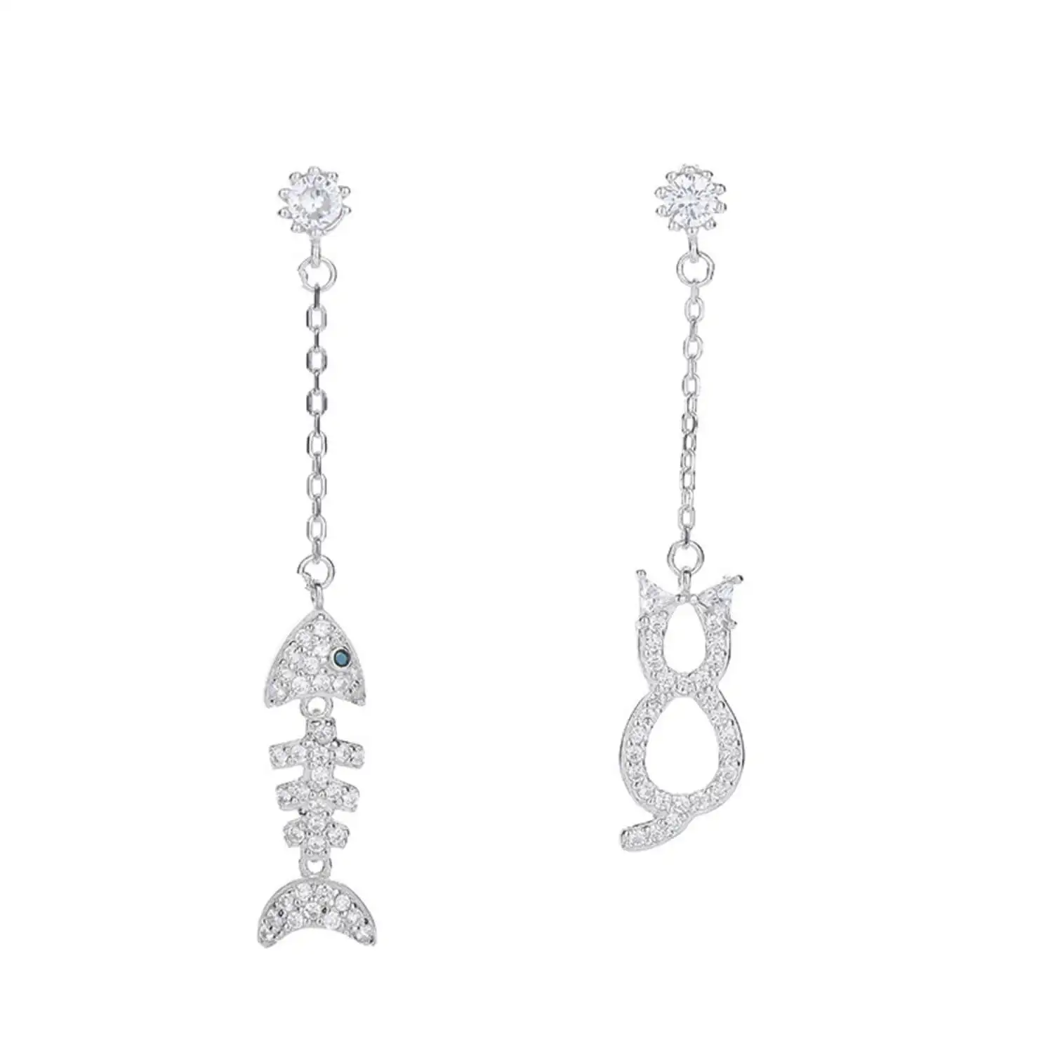 

Cat Eat Fish Eardrop YE20365