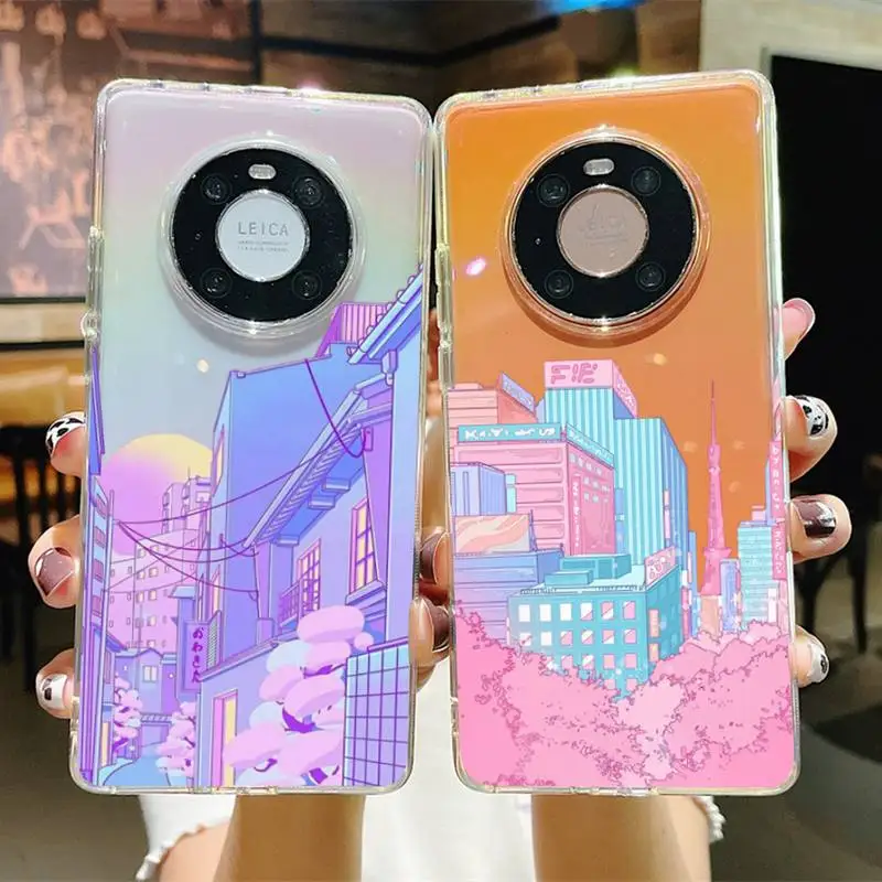 

Japanese Anime Hand Painted House scenery Phone Case for Samsung S20 ULTRA S30 for Redmi 8 for Xiaomi Note10 for Huawei Y6 Y5