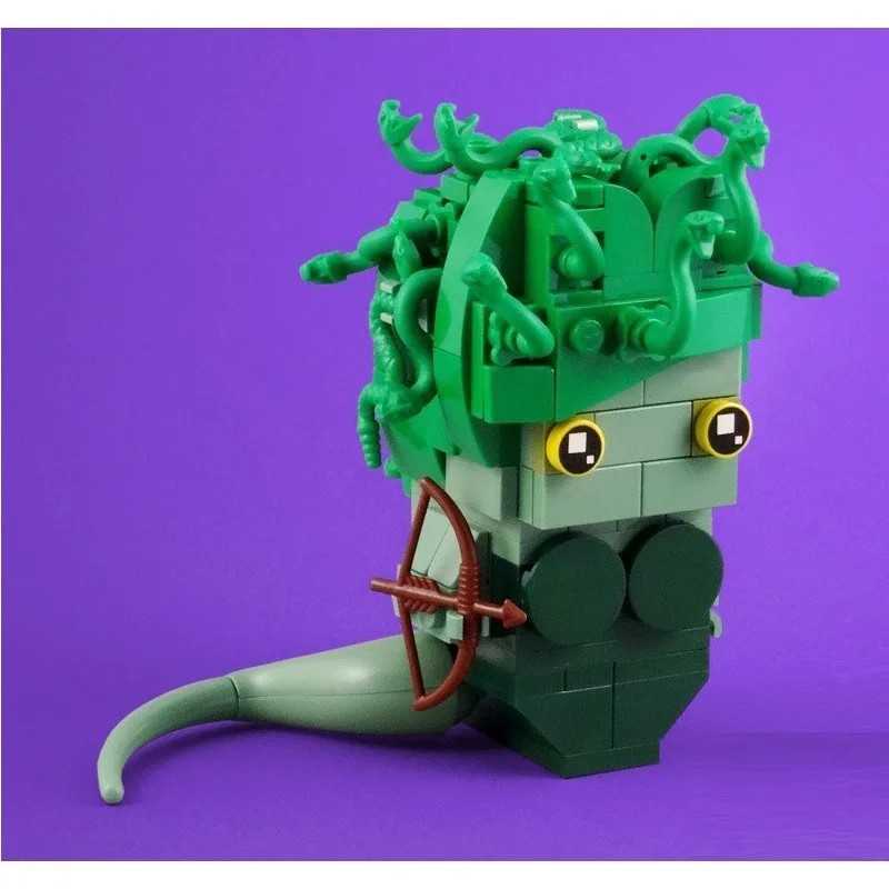 Конструктор Medusa BRICKHEADZ из АБС-пластика мини Экшн-фигурки игрушки