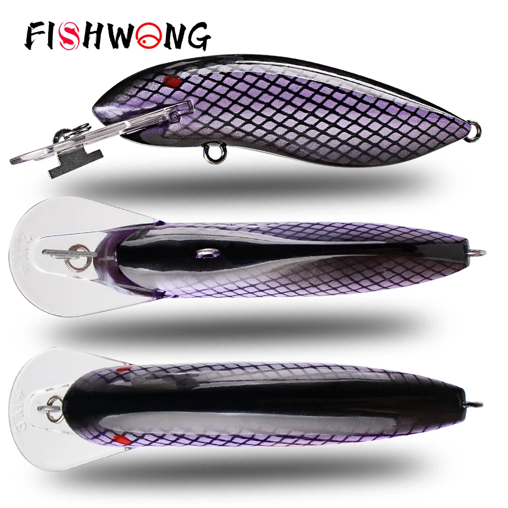 Фото Набор из 3 плавающих приманок FISHWONG Minnow для рыбалки, 10.5 см, 13 г, с тройными крючками, для ловли щуки №1